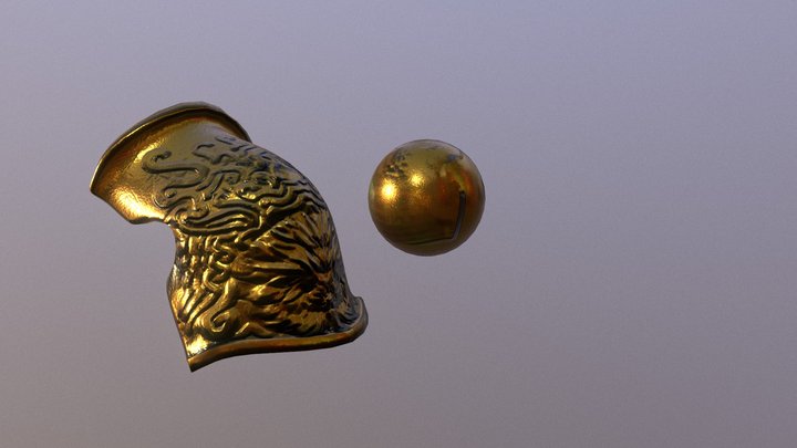 shoulder piece lion 3D Model