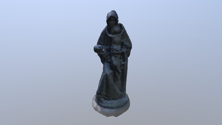 Estátua Maria Mantela - Chaves 3D Model