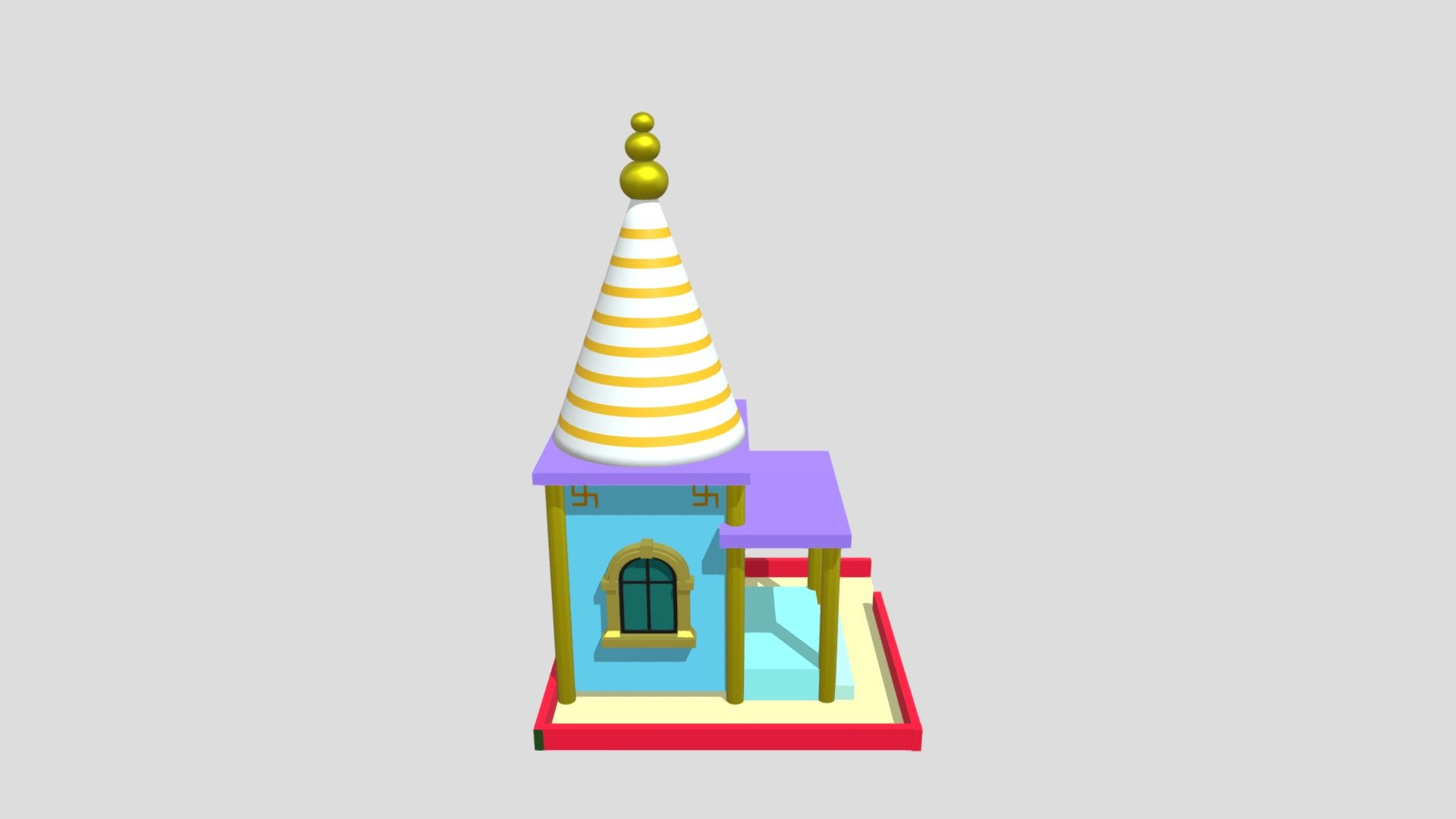 Hindu Temple - Download Free 3D model by Prakash_Kumar [249f76a ...