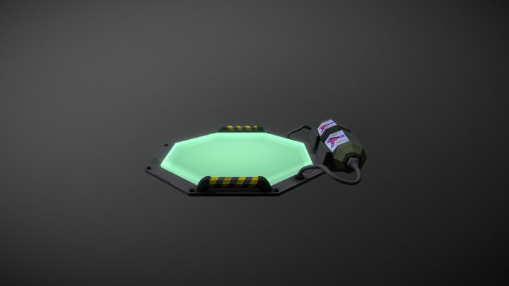 Static Mesh Floor Button 3D Model
