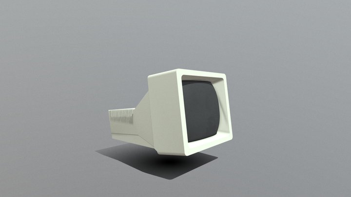 1991 futtenaun terminal monitor CRT 3D Model