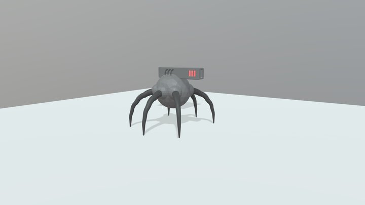 Ico Sphere Robot 3D Model