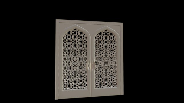 Custom parametric Moroccan Door 3D Model