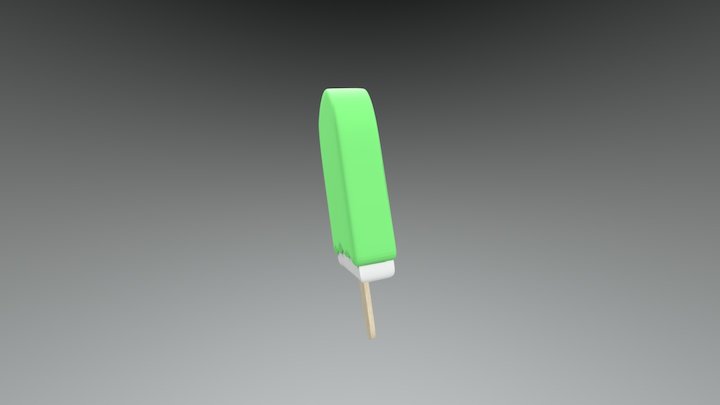 Everyday 128: If I Were A Creamsicle 3D Model