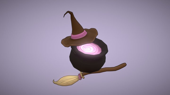 Witch's Hat and other Essentials 3D Model