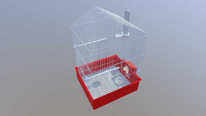 FlyHigh - Bird Cage 3D Model