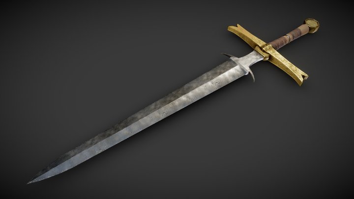 Medieval fantasy sword – Modello 3D gratuito STL