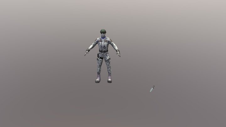 Military Character 3D Model