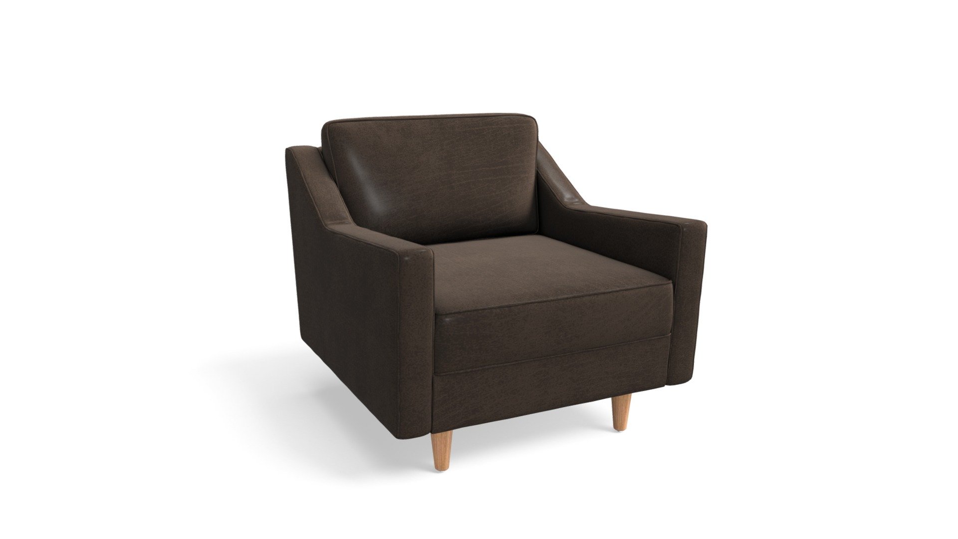 Dallas Armchair, Oxford Brown Premium Leather