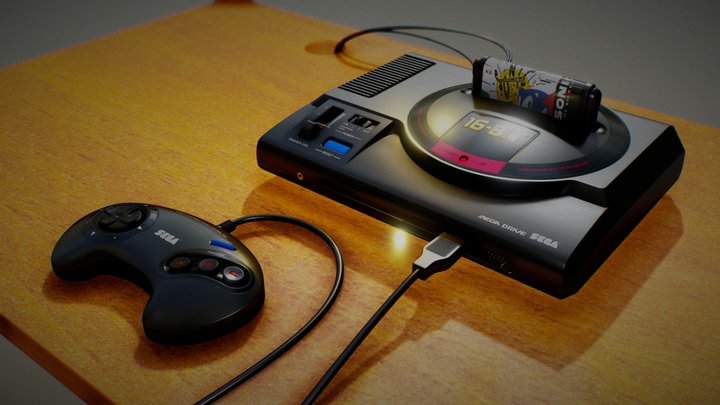 Sega Mega Drive - Japanese Model 1 3D Model