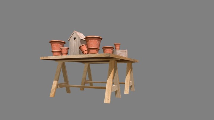 Grandma's House - 3 Simple Props 3D Model
