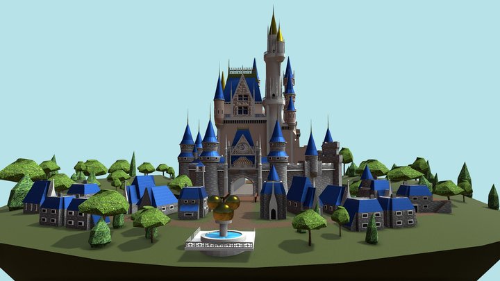 Disney Cinderella Castle (Joseph St.Arnault) 3D Model