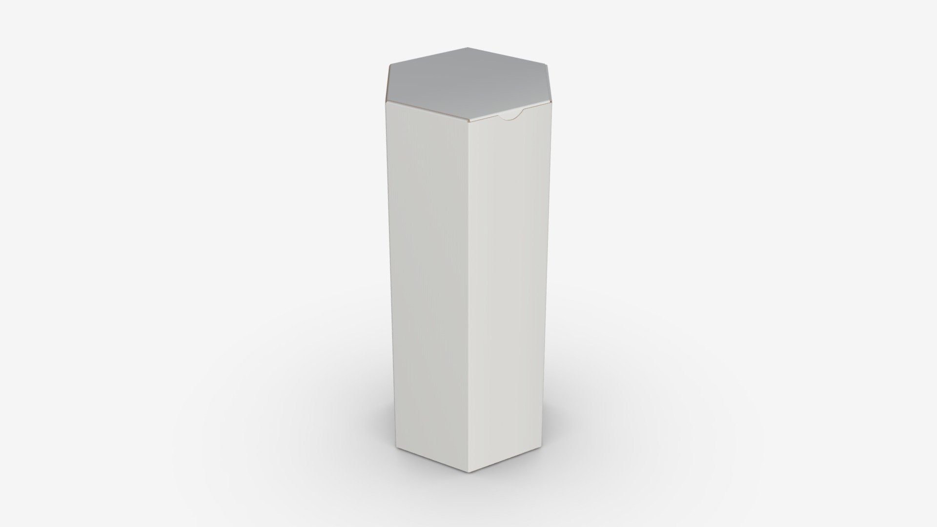 Hexagonal paper box closed 03
