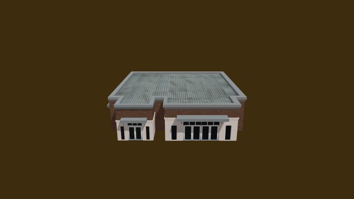 Generic Shopping Center Building B 3D Model