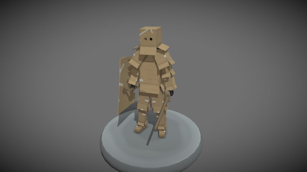 LOW POLY character (swordsman)