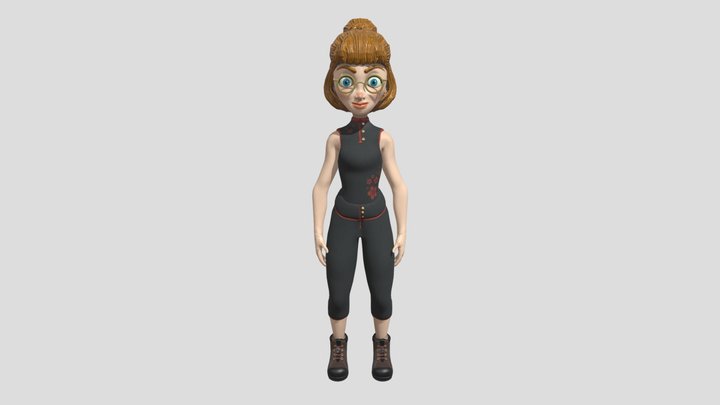 Office Life Character 04 3D Model