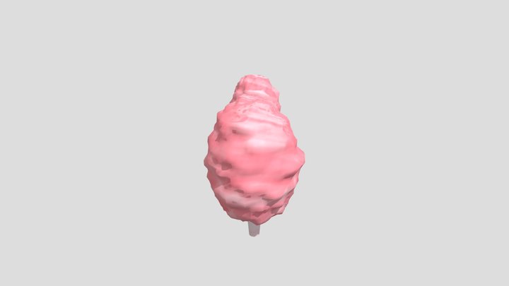 Cotton Candy Trees 3D Model