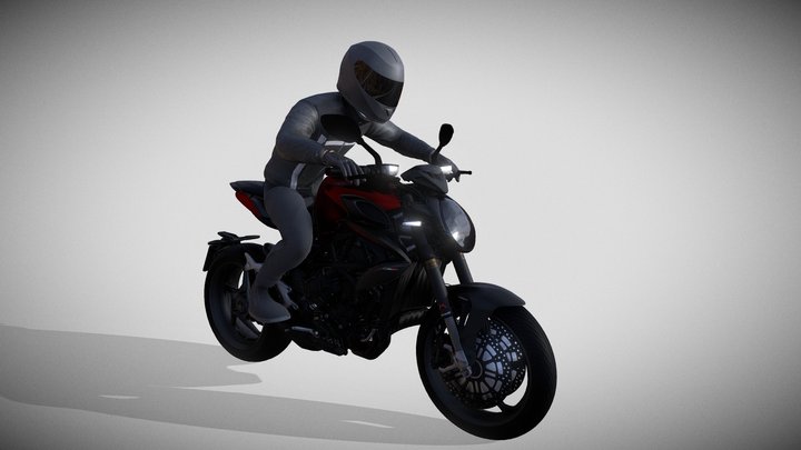 Valimai 3D model | ajith with bike 3D model 3D Model