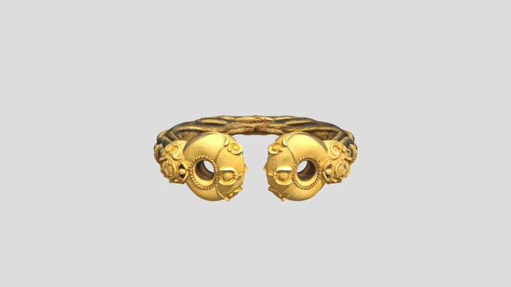 Snettisham Celtic Torc 3D Model
