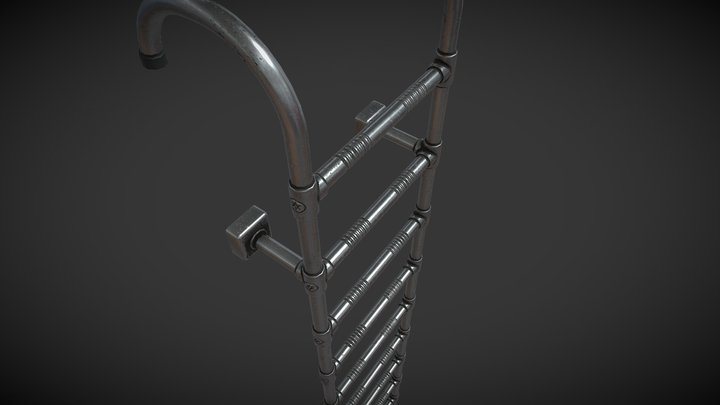 Ladder metallic 370 cm - 6MB – Modelo 3D gratuito STL