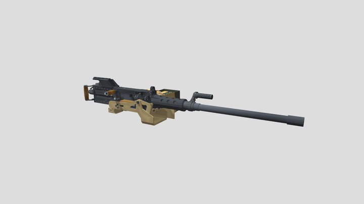 FN M2HB QCB 3D Model