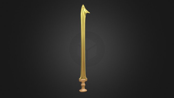 Fantasy concept, armor-piercing sword of Daivi 3D Model