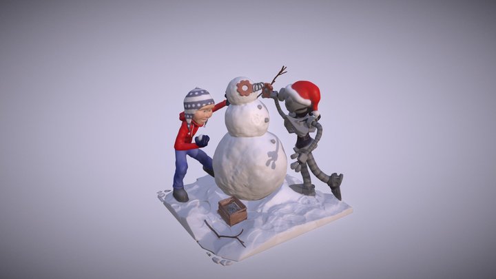 Do you want to build a snowborg? #CyborgHolidays 3D Model