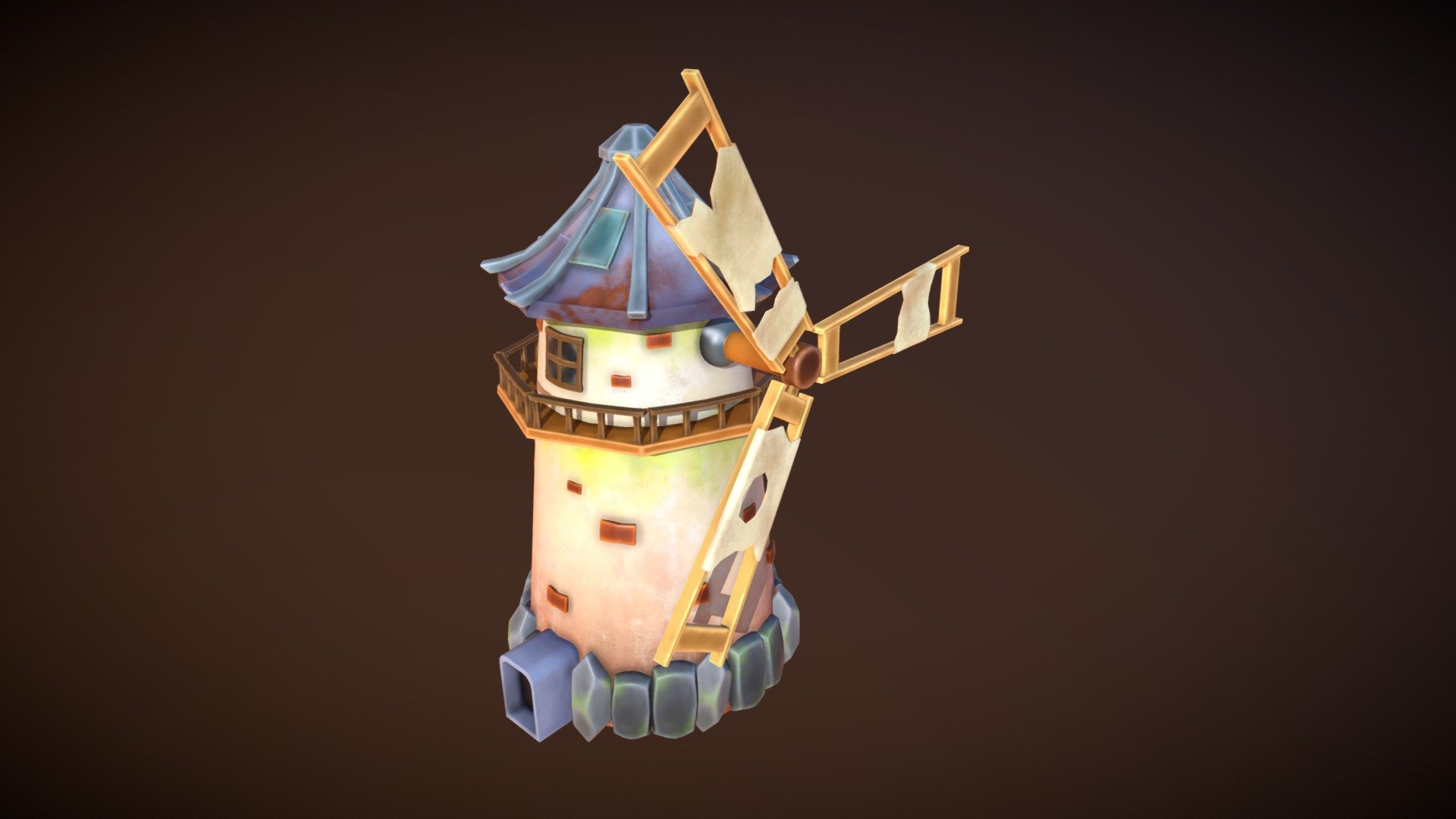 Stylized Mill - 3D model by mr_fayazoff [24b0cf6] - Sketchfab