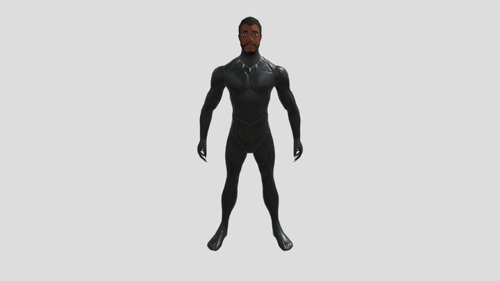 Black Panther (low poly mesh) 3D Model