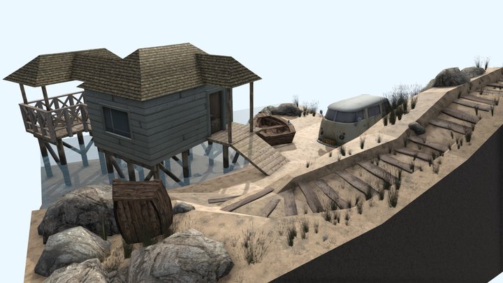 DAE Diorama - By the ocean 3D Model