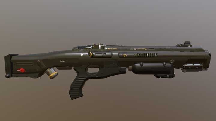 Combat shotgun 3D Model