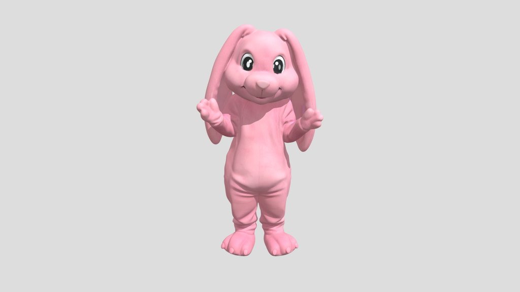 Bubblegum Bunny Mascot