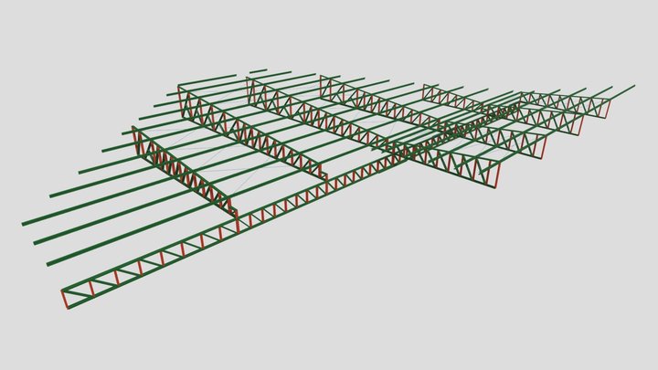 Cobertura metálica Engenheiro Huadson 3D Model