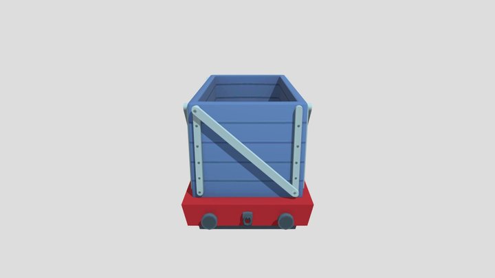 Blue Troublesome Truck 3D Model