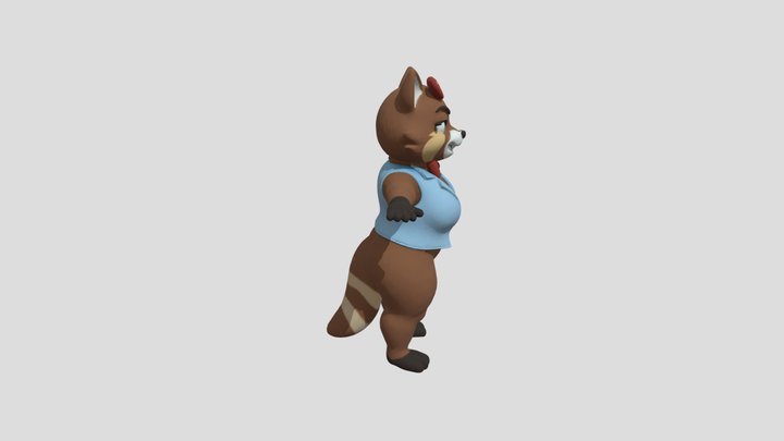 Benefitship Amy The Raccoon – Free 3D Model STL