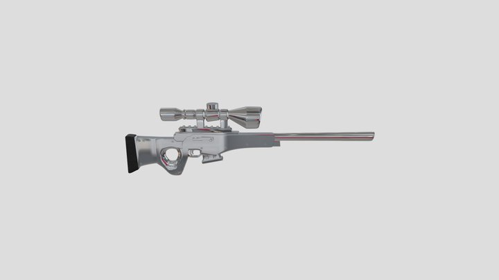 Fortnite bolt-action rifle 3D Model
