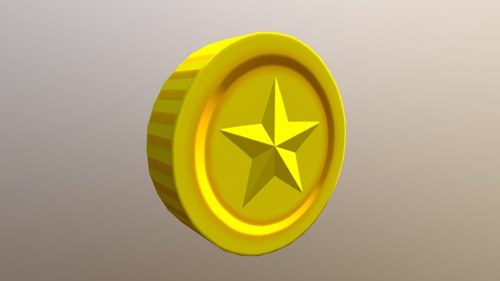 Gold Coin (No Metal/roughness) 3D Model