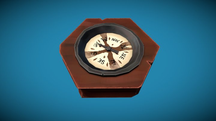 Sea Of Thieves style Compass 3D Model