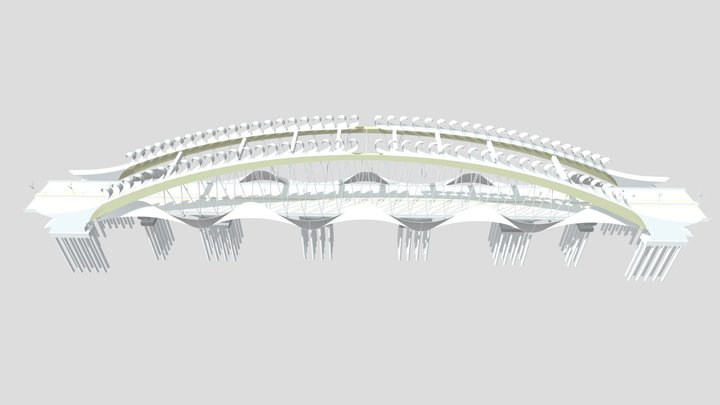 Jembatan Dirgahayu (STA 3+900) - TOL IKN 5A 3D Model