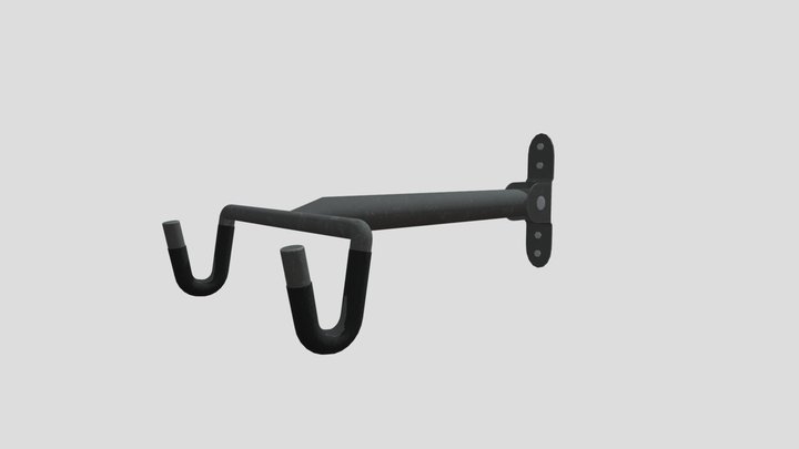 Wall mounted bike rack 3D Model