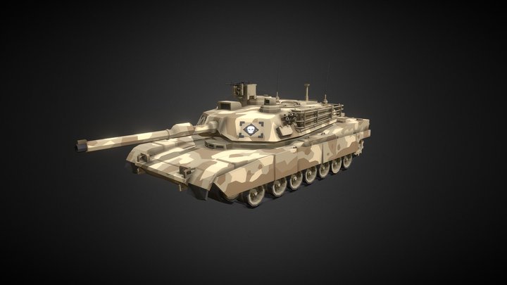 Tank LowPoly 3D Model