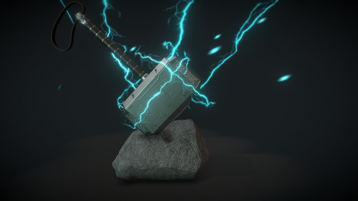 Avengers - Thor Hammer 3D Model