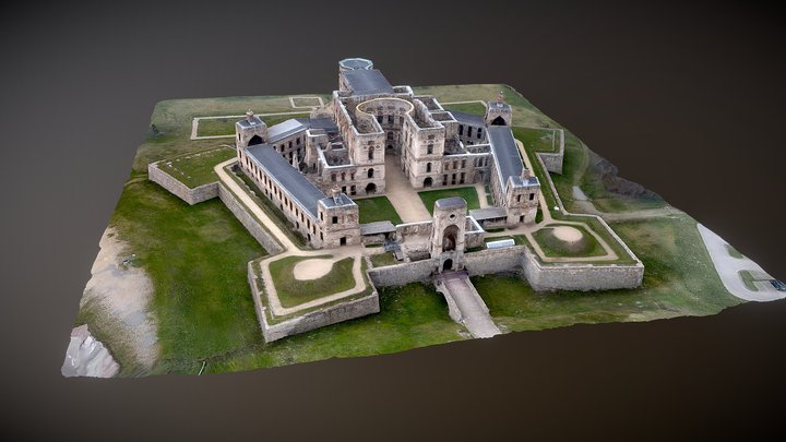 zamek Krzyżtopór w Ujeździe 3D Model