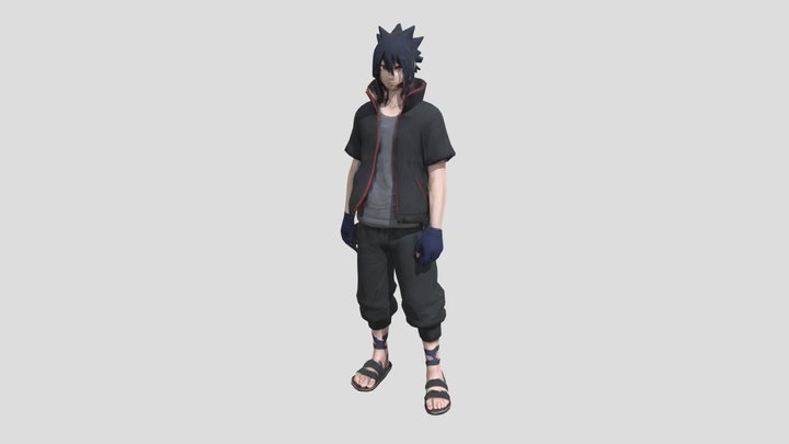 OC: Darko Uchiha with a Sharingan 3D Model