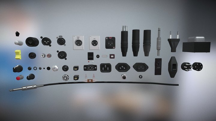 Connectique sono 3D Model