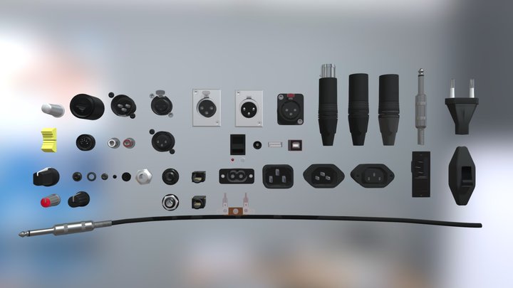 Connectique sono 3D Model
