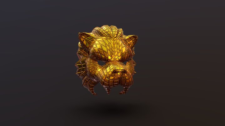Squid games lion VIP mask (Game ready) 3D Model