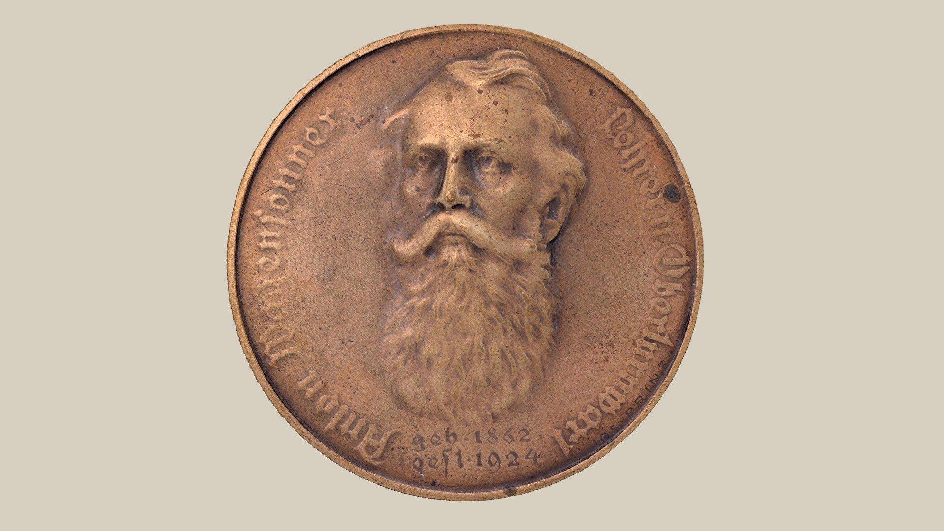 Medaille Anton Wagensonner — Sketchfab embed 3D viewer
