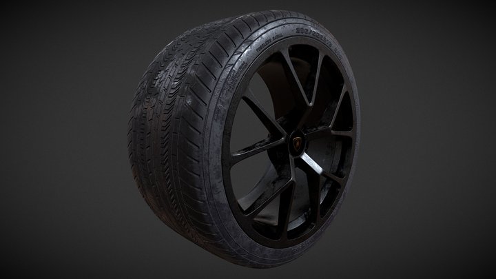 Wheel MidPoly 3D Model