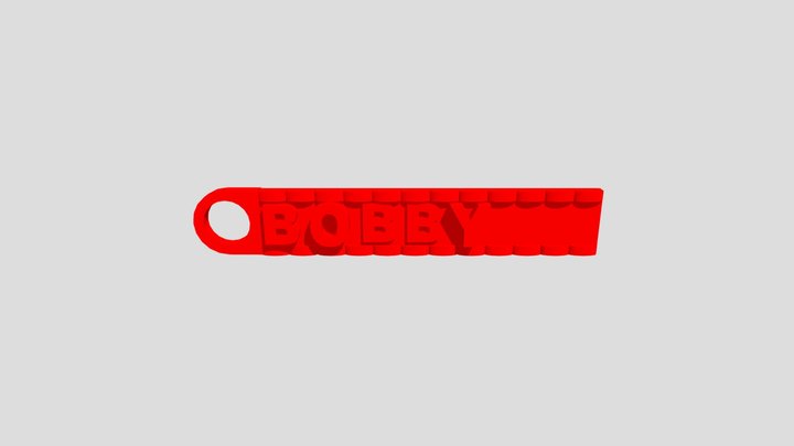 Key Ring, Letters! 3D Model
